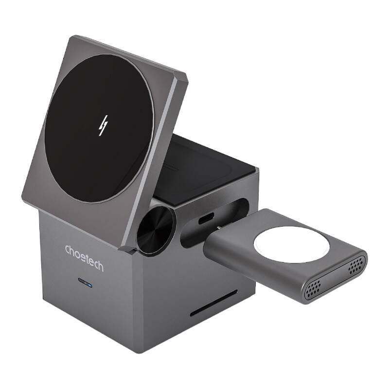 Choetech T632-F 3-in-1 15W inductive laadija (must)