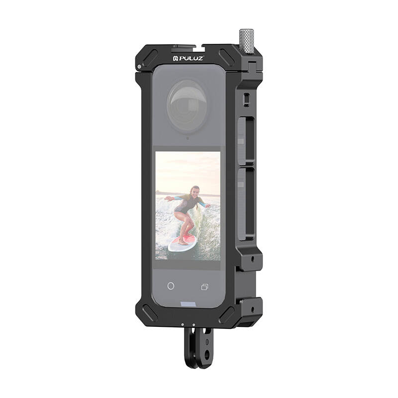 Metal protective cage PULUZ with tripod adapter jaoks Insta360 X4