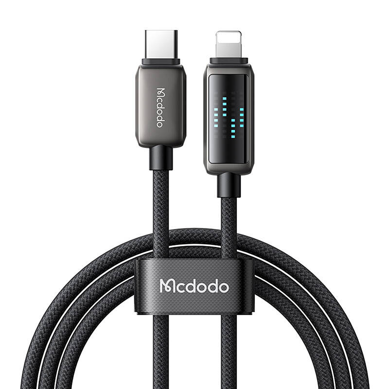 Mcdodo CA-2630 USB-C to Lightning kaabel, 36W, LED display, 1.2m
