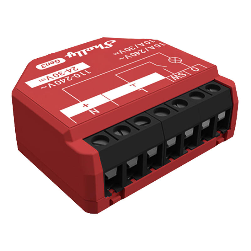 Shelly 1PM Gen3 Kontroller, WiFi/Bluetooth