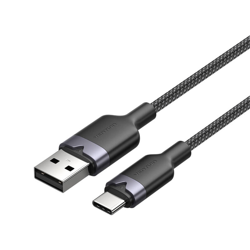 USB 2.0 A to USB-C 3A kaabel Vention CTNBF 1 M (must)