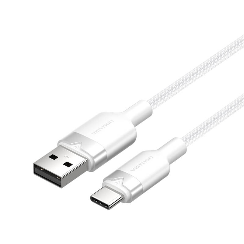 USB 2.0 A to USB-C 3A kaabel Vention CTNWH 2M (valge)