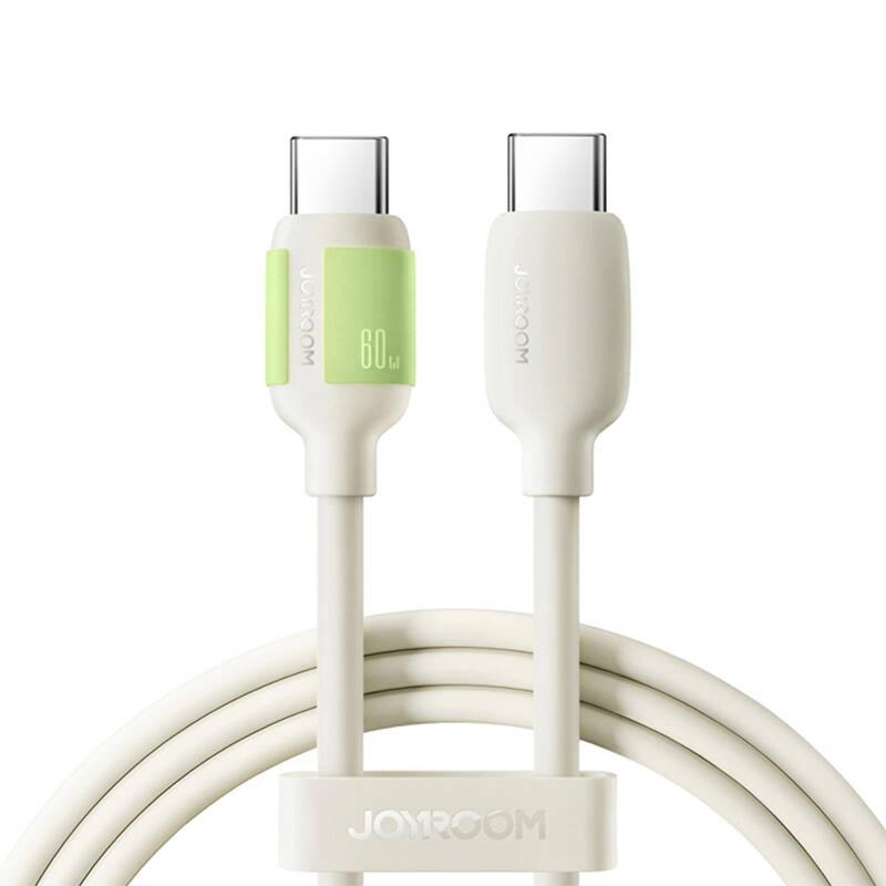 Joyroom S-A53 60W USB-C Kaabel - USB-C with fluorescent tip 1.2 m - beige