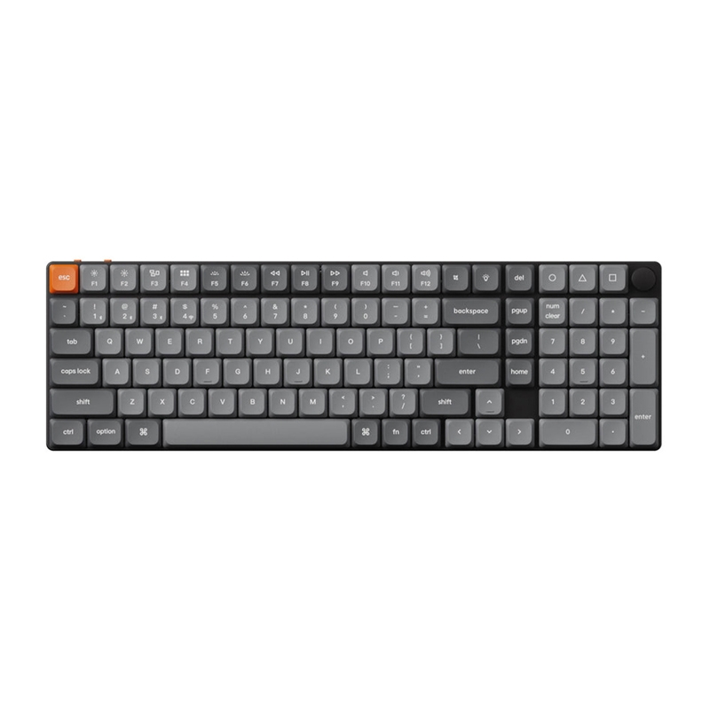 Keychron K17 Max RGB pruun Lüliti Juhtmevaba Low Profile Klaviatuur (must) [K17M-H3].