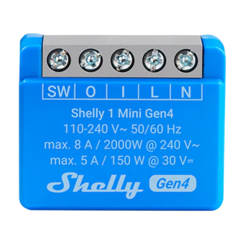 Shelly 1 Mini Gen4 Kontroller Zigbee/Matter