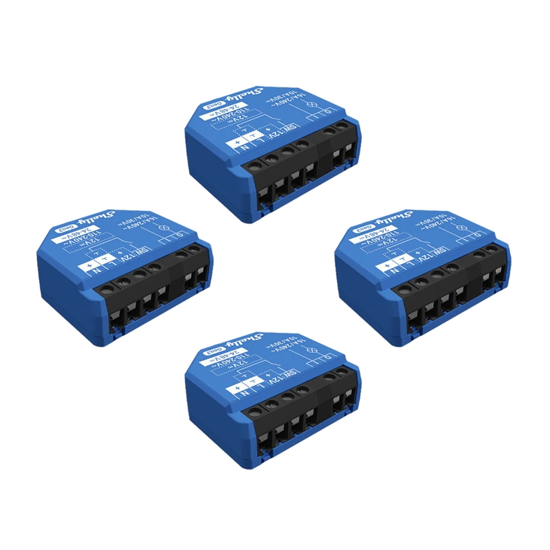 Shelly 1 Gen3 Komplekt of 4 Kontroller WiFi/Bluetooth