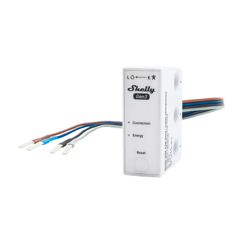 Shelly 3EM-63W Gen3 1/3-channel WiFi energy meter (wired mudel)