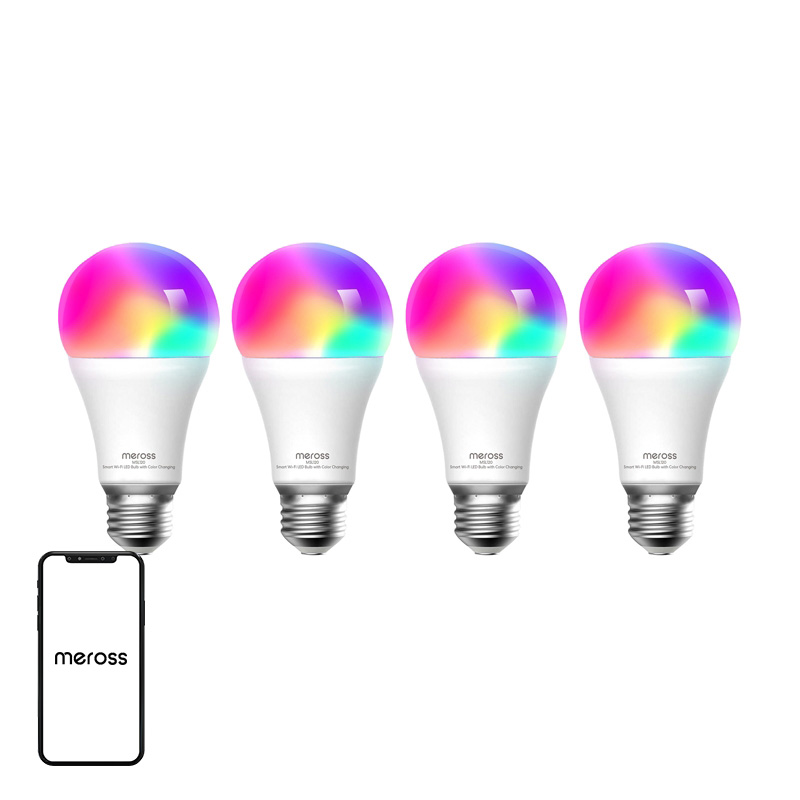 Meross MSL120 WiFi Nutikas LED Valgus Bulb (HomeKit) (four-pakk)