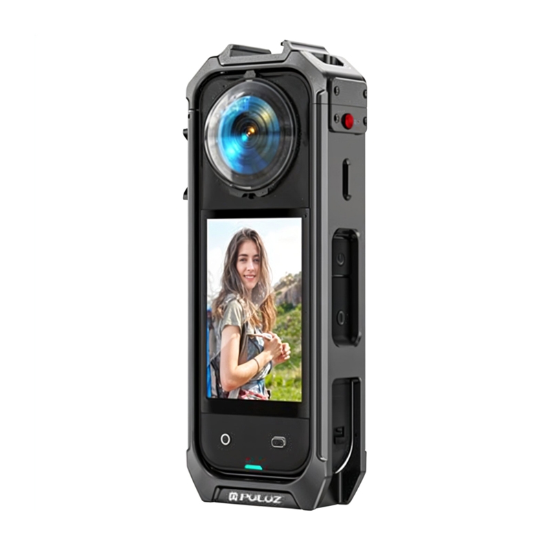 PULUZ metal protective ümbris with lens cover jaoks Insta360 X5