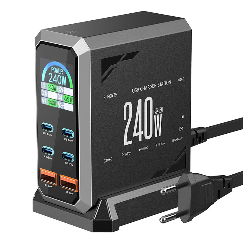 Blitzwolf BW-S31 2xUSB-A, 4xUSB-C, PD, 240W network laadija.