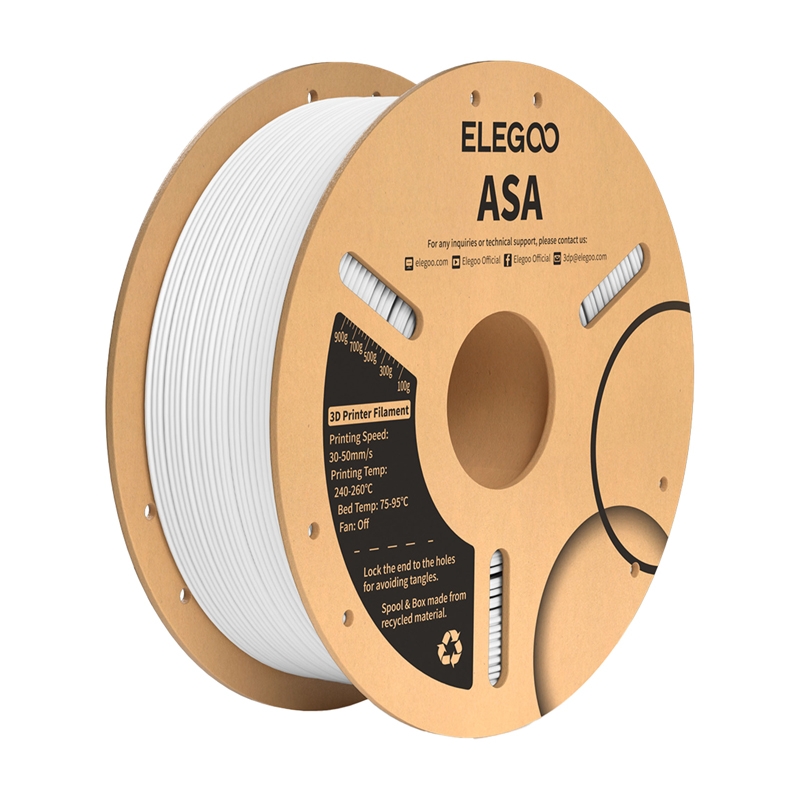 ASA ELEGOO Filament (Valge)