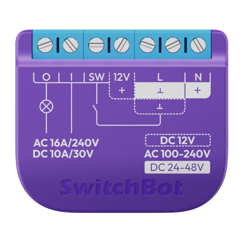 Intelligent SwitchBot Relay Lüliti 1 koos voltage-free contact