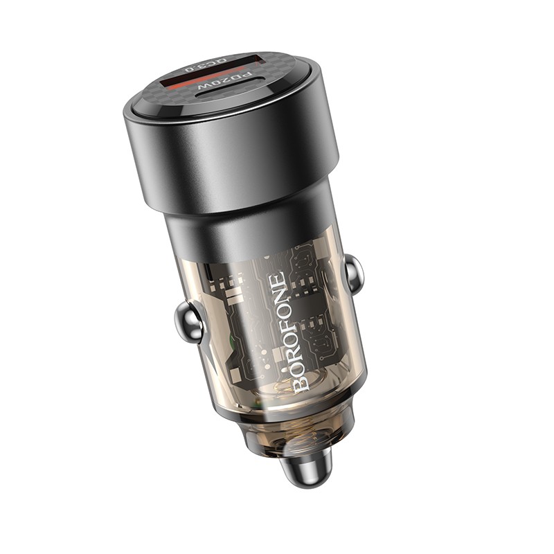 Car laadija Borofone BZ20 PD20W+QC3.0 38W must