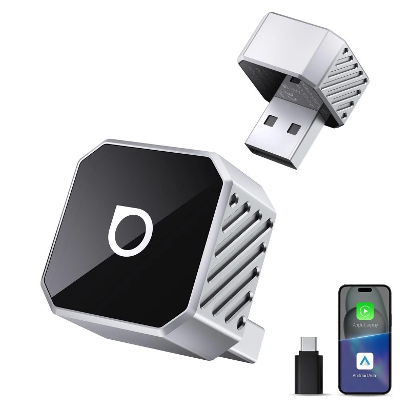Juhtmevaba CarPlay/Android Auto adapter Ottocast Mini Cube must