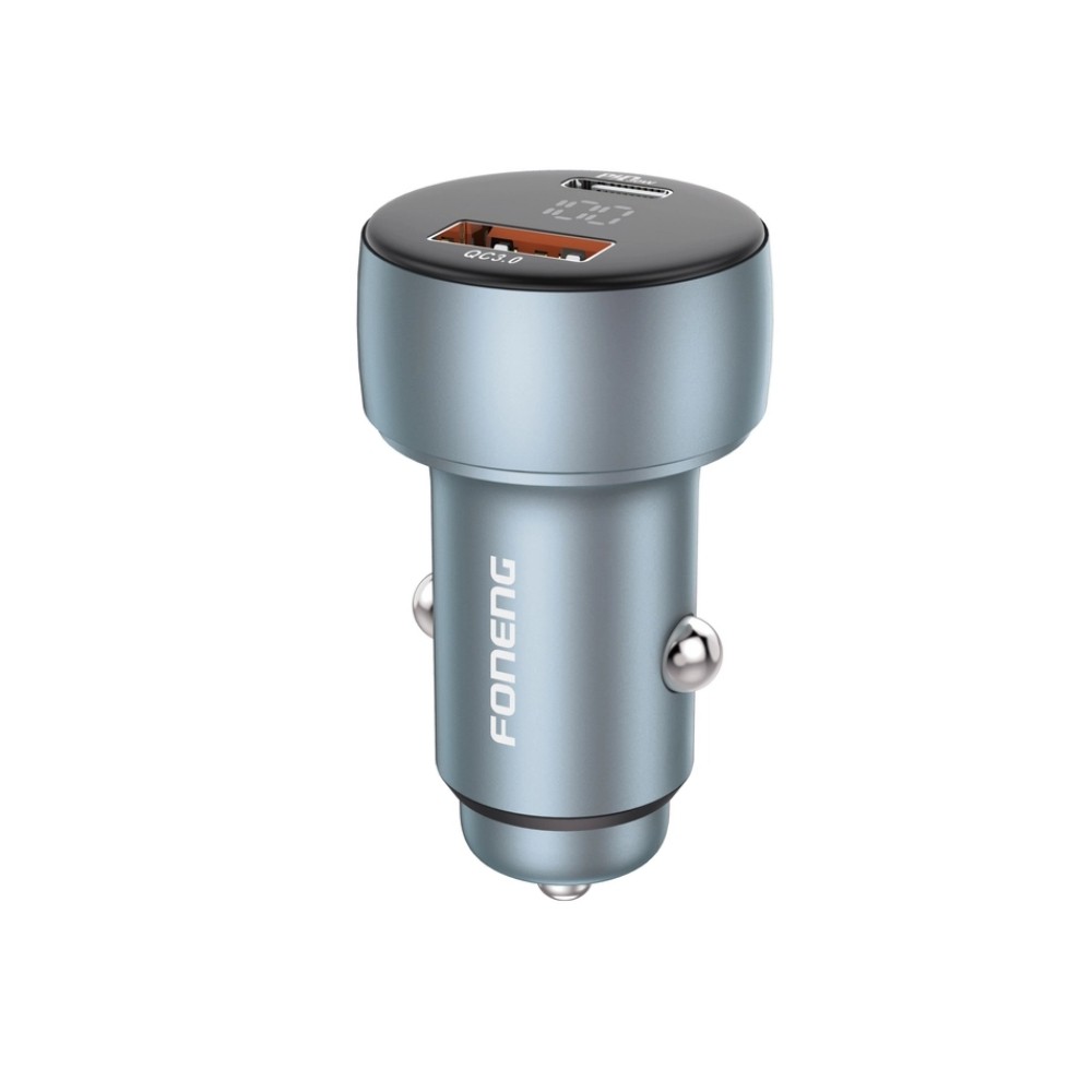 Car laadija Foneng C18 48W USB-C/USB-A hall