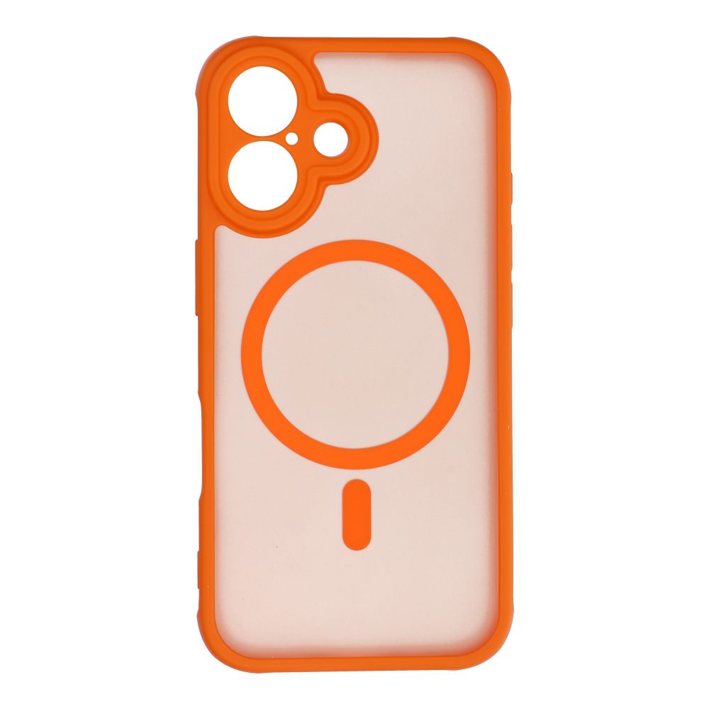 FULL MATTE MAG COVER ümbris compatible with MagSafe jaoks IPHONE 16 hermes oranž