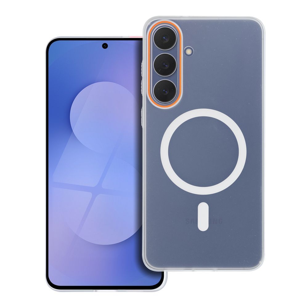 Ümbris GO oranž ühilduv koos MagSafe jaoks SAMSUNG A36 läbipaistev