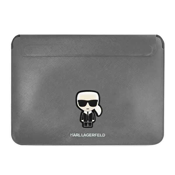 Karl Lagerfeld Saffiano Ikonik Karl ümbris jaoks a 16" laptop - silver