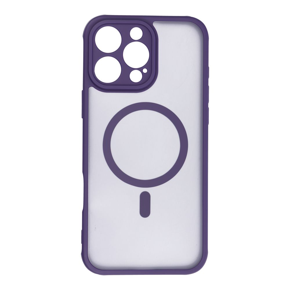 FULL MATTE MAG COVER ümbris compatible with MagSafe jaoks IPHONE 16 Pro Max purple