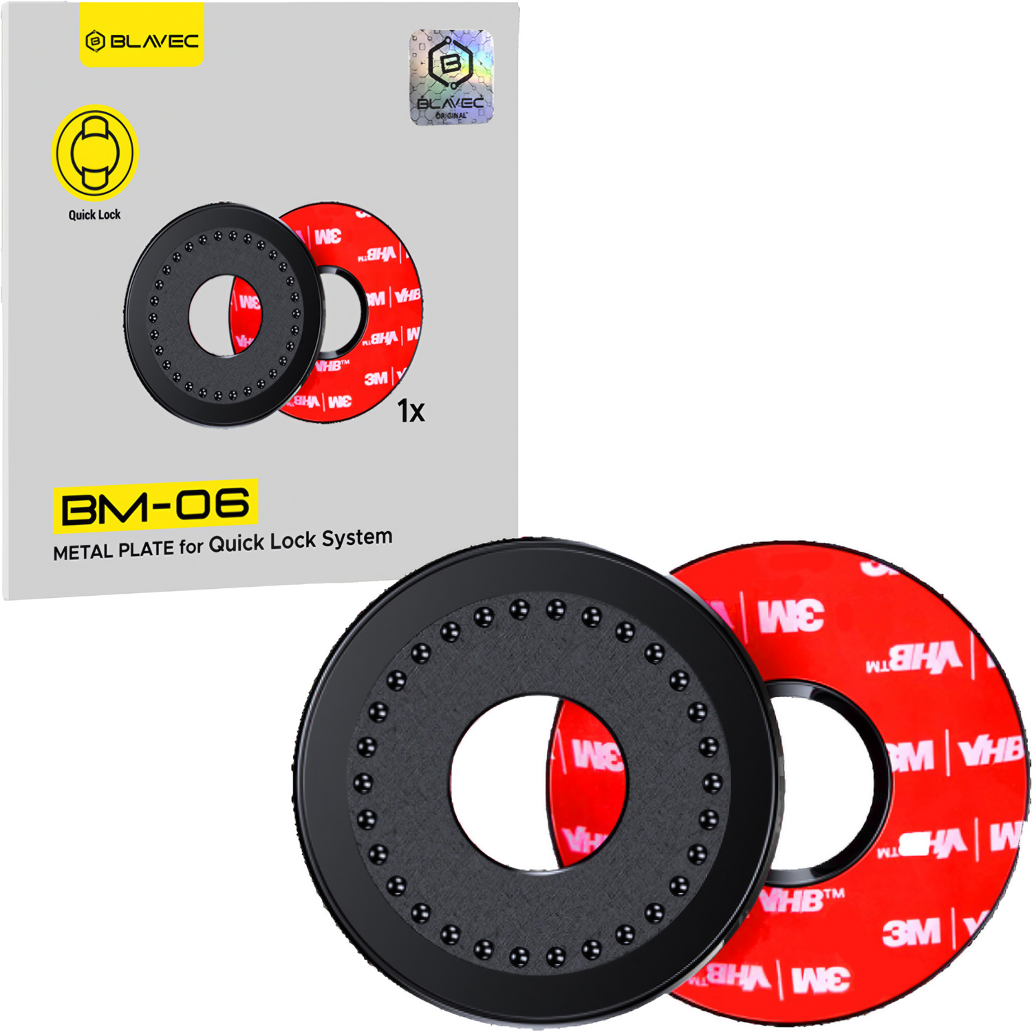 Blavec Blaszka do uchwytu Quick Lock BM-06 ring czarna