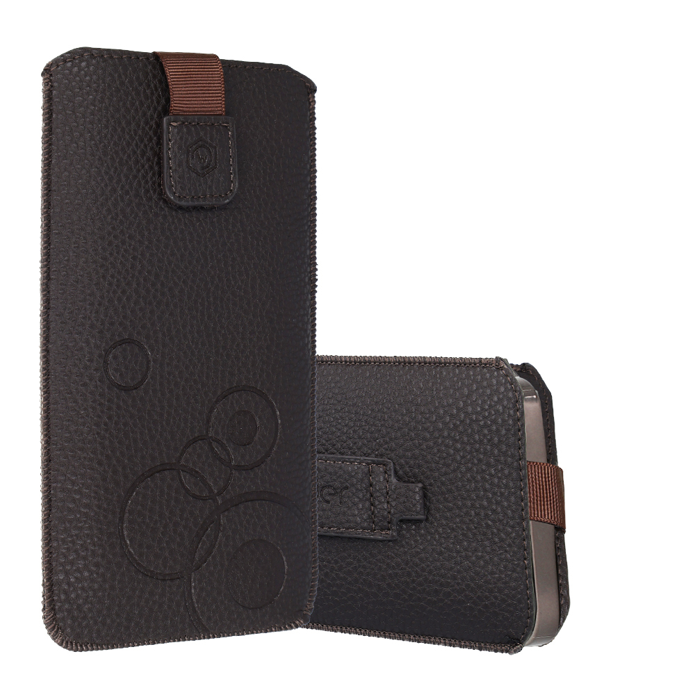 WONDER Deko Kott Ümbris (Suurus XL) jaoks Iphone 15/15 Pro/Iphone 16/16 Pro/Samsung S24/S24 Plus/S25/S25 Plus/A53/A55 5G chocolate