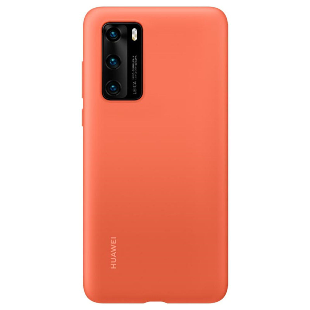 Originaal Ümbris jaoks Huawei P40 - Silikoon Protective Ümbris (51993725) oranž