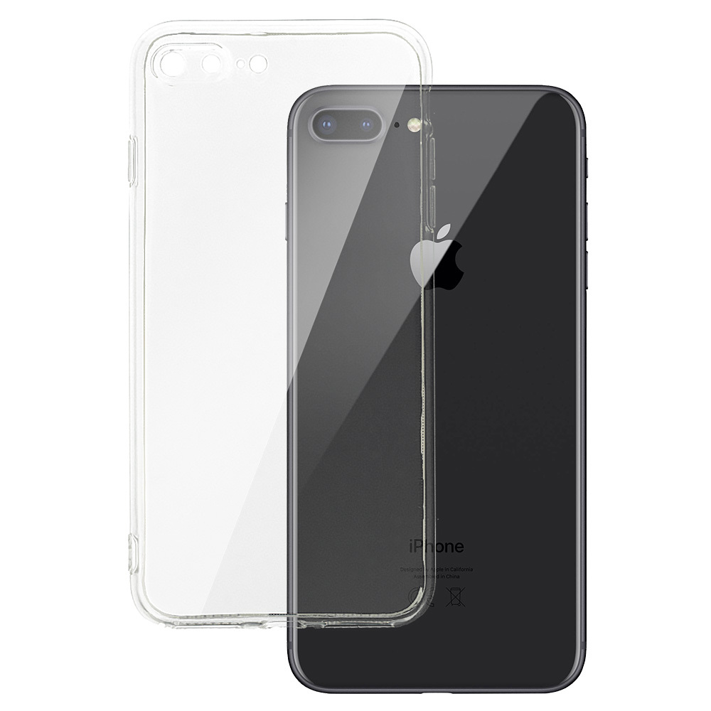Taga Ümbris 2 mm Perfect jaoks IPHONE 7 PLUS / 8 PLUS (5,5") TRANSPARENT