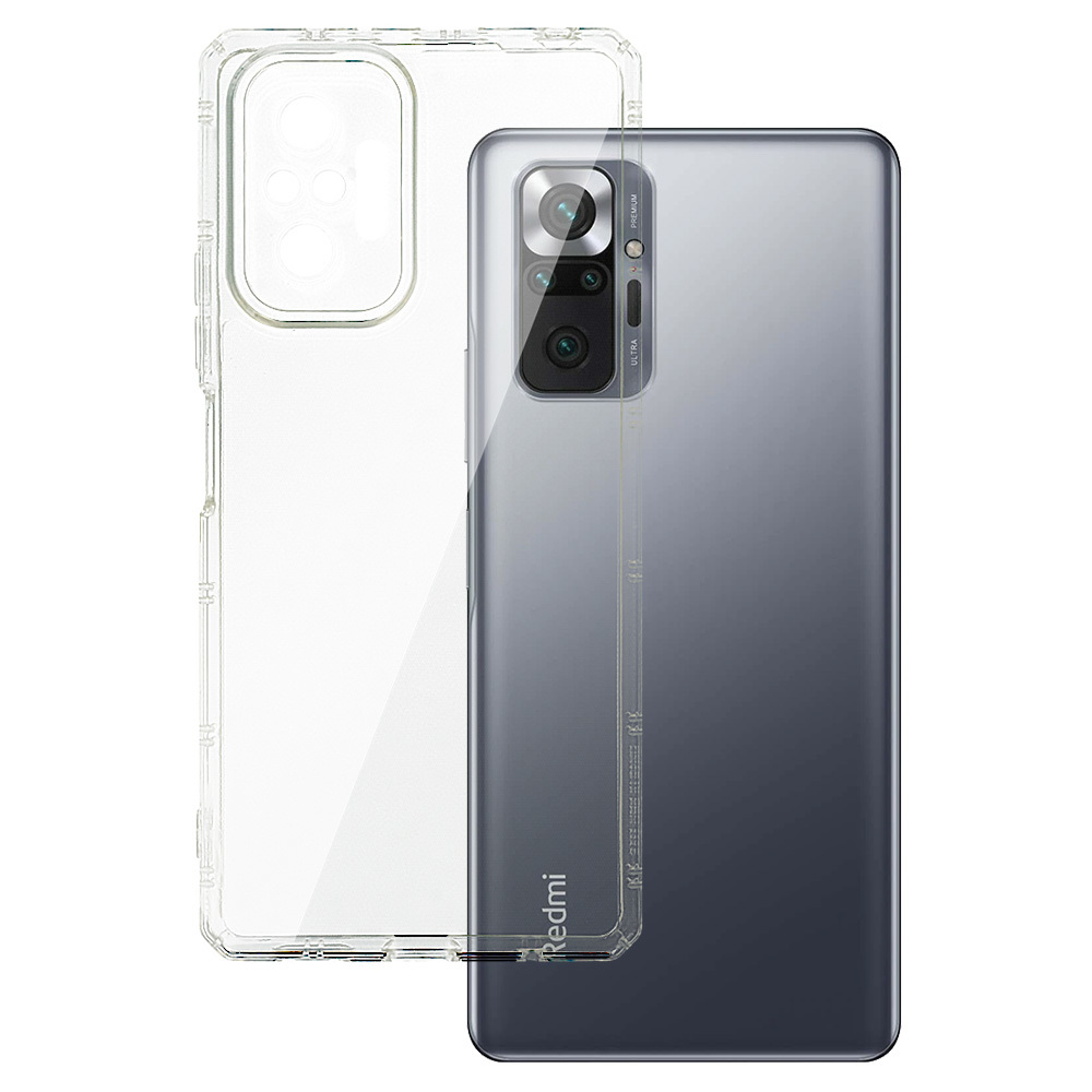 Soomus Antishock Ümbris jaoks Xiaomi Redmi Note 10 Pro/Note 10 Pro Max läbipaistev