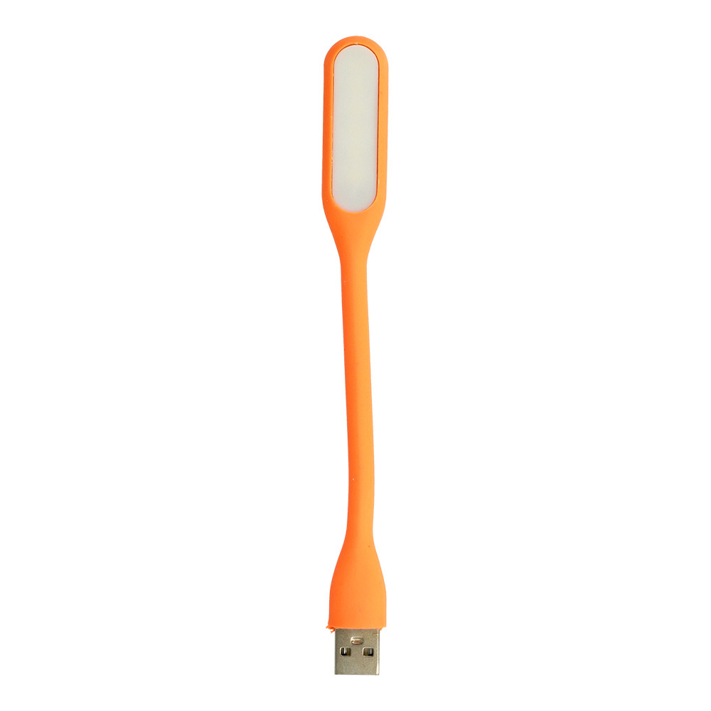 Mini LED Lamp Silikoon USB Oranž