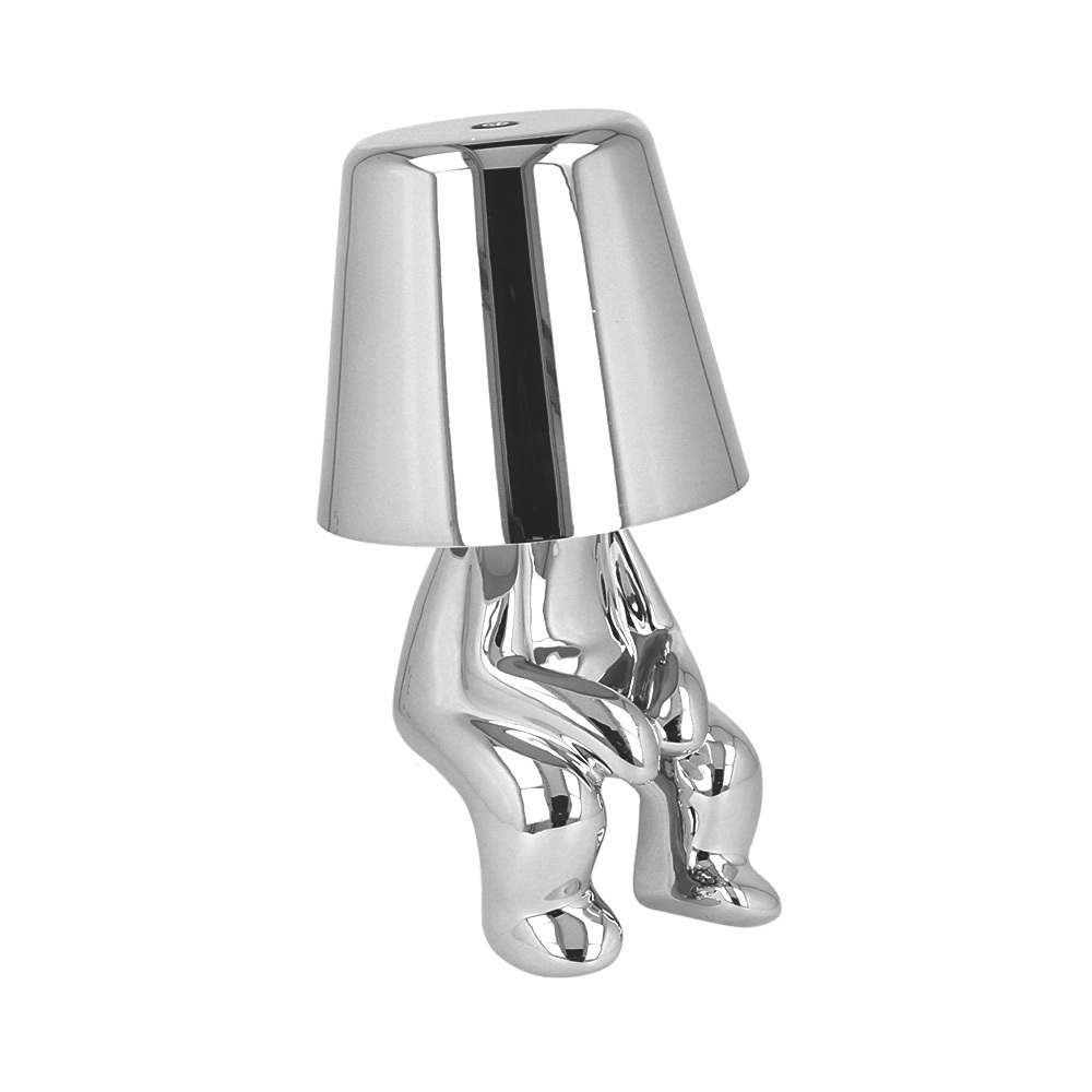 Night lamp hõbedane Man disain L