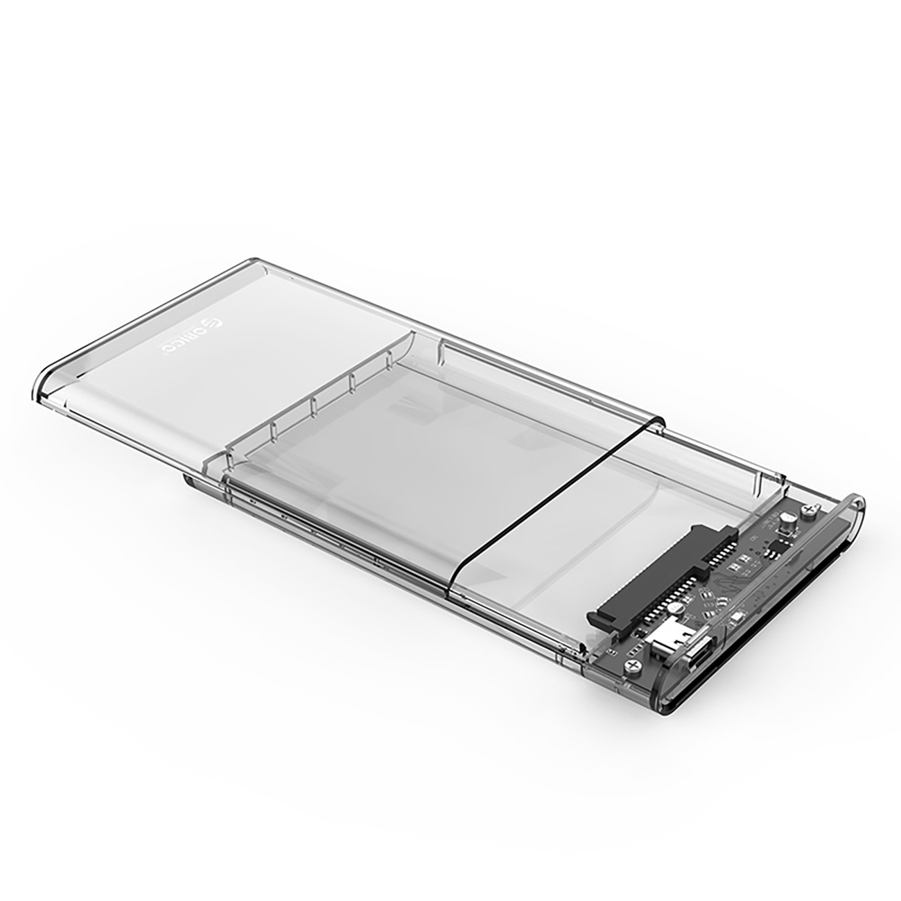 Orico 2139C3 2.5" HDD/SSD USB-C 5Gb/s kettaseade - läbipaistev