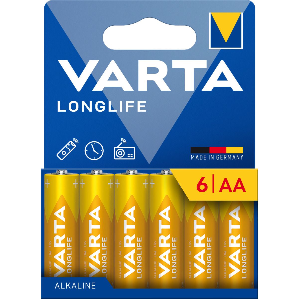 VARTA leelispatarei R6 (AA) Longlife 6 tk