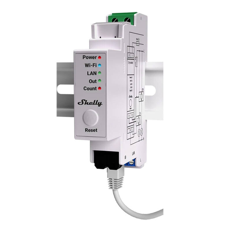 Shelly Pro EM-50 energiamõõtur, WiFi/LAN