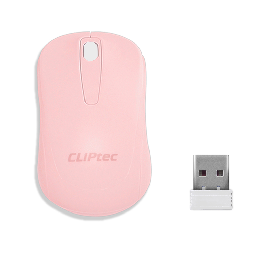 Cliptec Computer mouse Young RZS859 juhtmevaba optical 1200DPI roosa