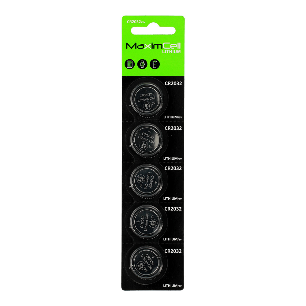 MaximCell Lithium batteries CR2032 - 5pcs