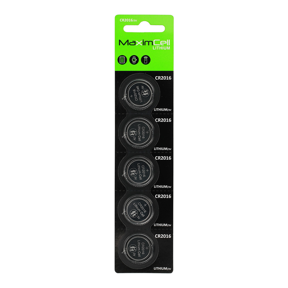 MaximCell Lithium batteries CR2016 - 5pcs