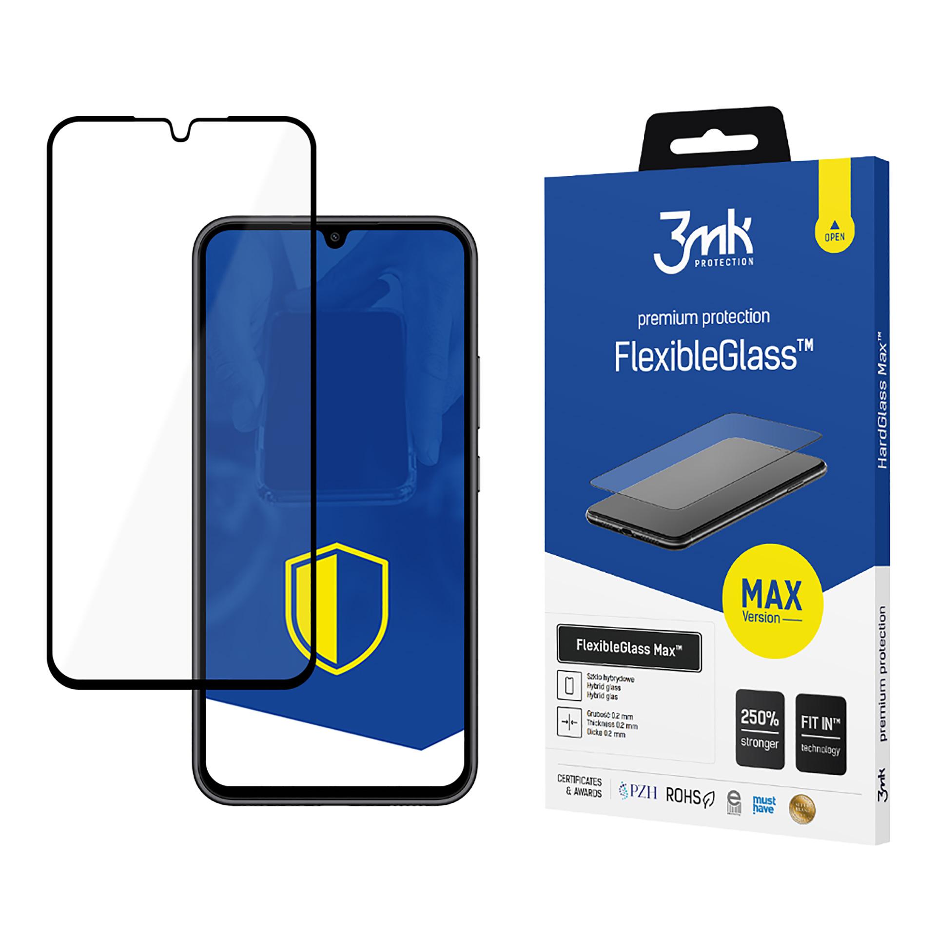 3mk FlexibleGlass Max must Hybrid Klaas for Samsung Galaxy A34 5G