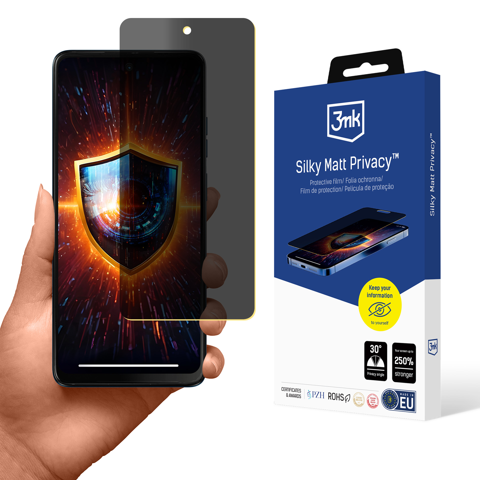 3mk Silky Matt Privaatsus Ekraanikaitse for Motorola Moto G04