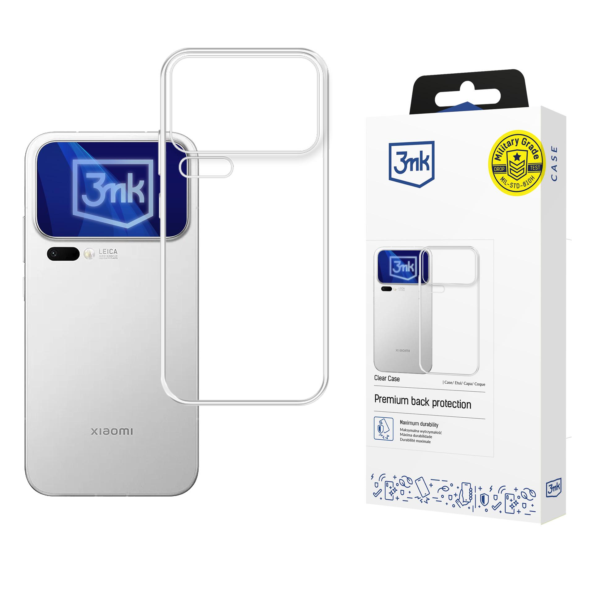 3mk Clear Ümbris for Xiaomi 17 Pro Max - läbipaistev