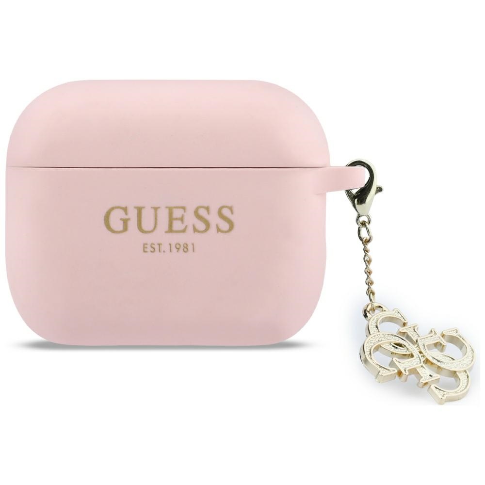 Guess Silikoon 4G Charm Ümbris for AirPods Pro 3 roosa