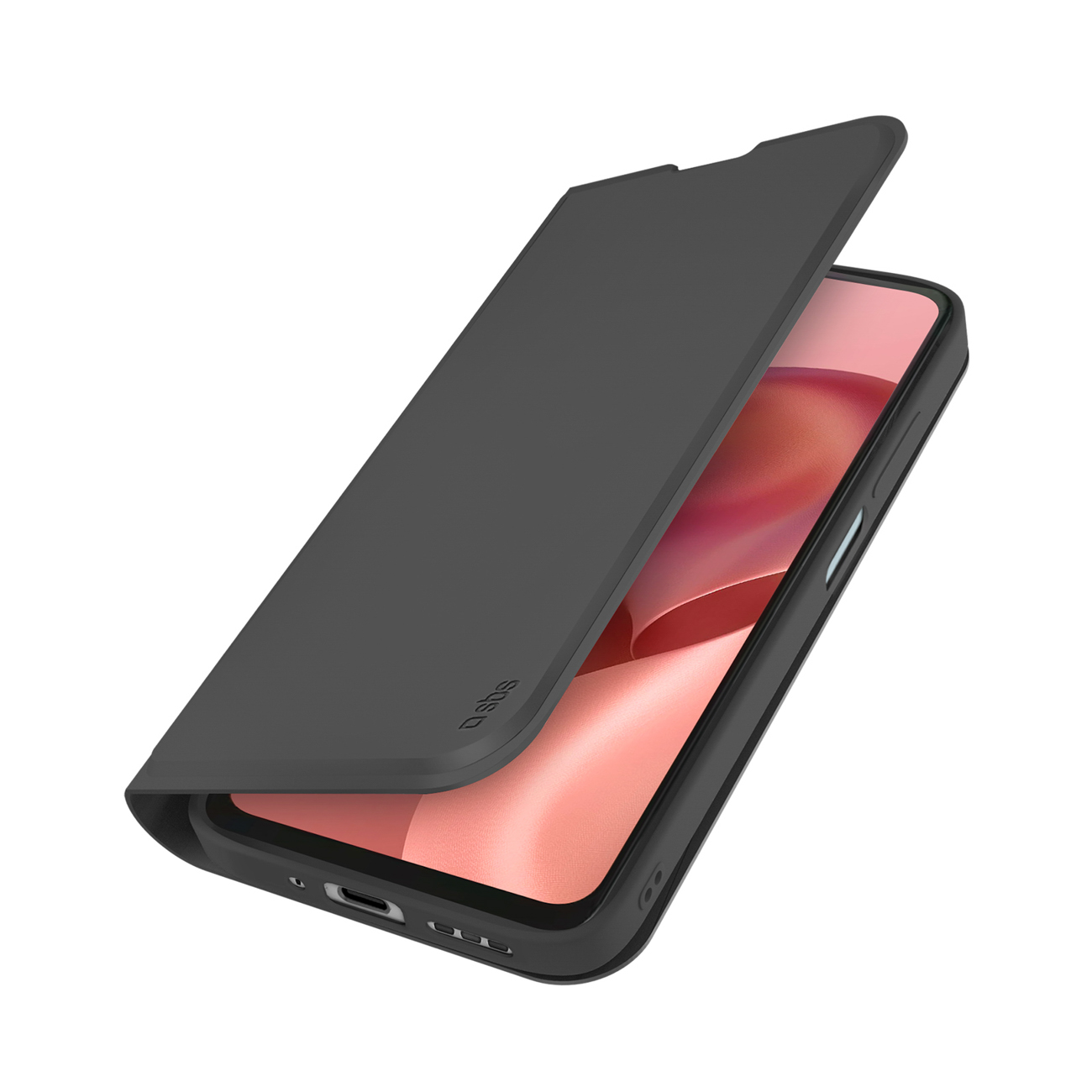 SBS Rahakott Smooth Ümbris for Motorola Moto G06 with Klapiga Ümbris - must