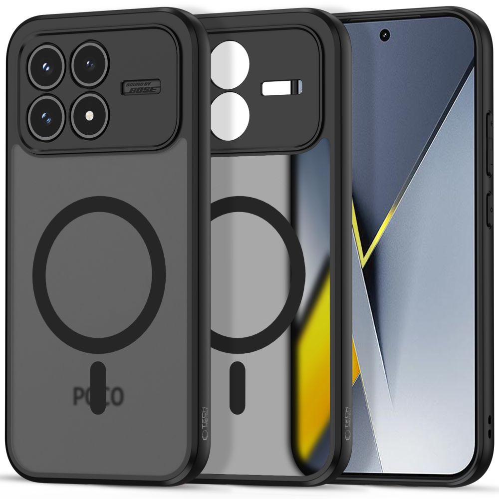 Tech-Protect MagMat MagSafe ümbris Xiaomi Poco F8 Pro jaoks - must