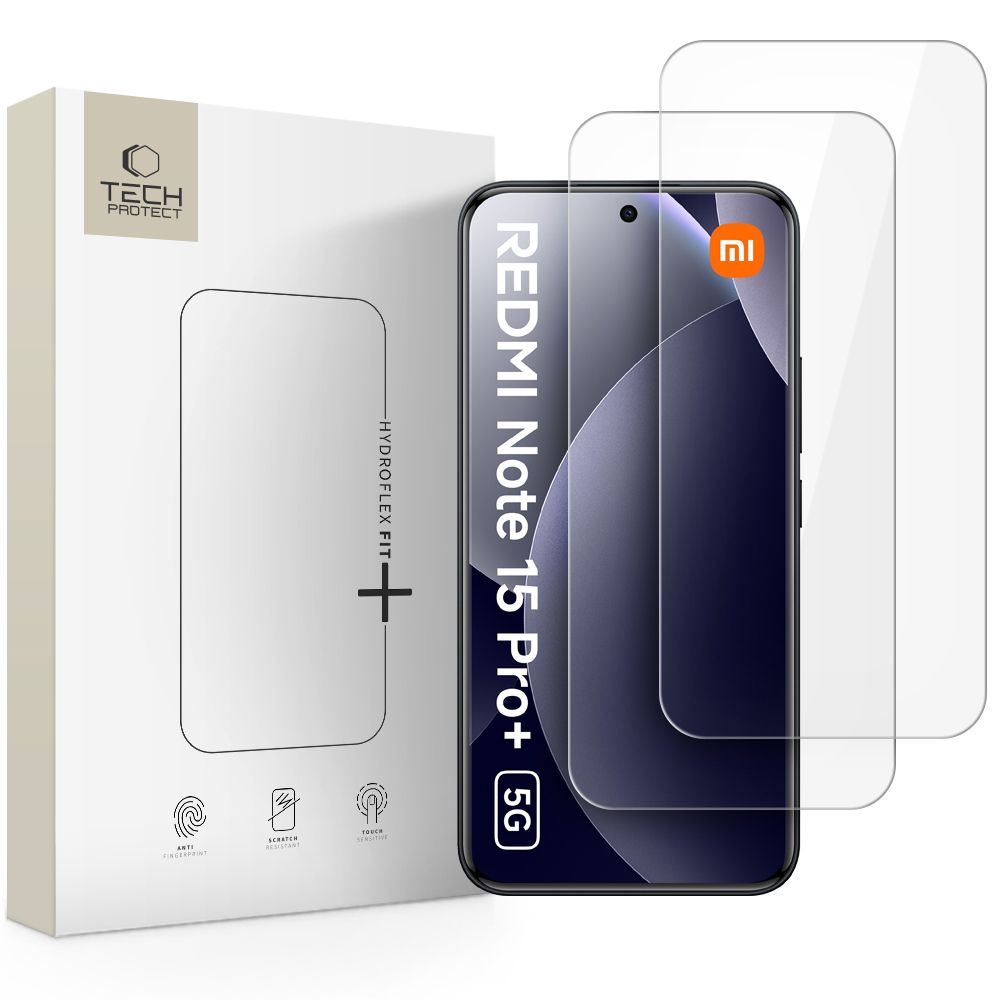 Tech-Protect Hydro flex+ 2-pack hüdrogeel-kile Xiaomi Redmi Note 15 Pro+ 5G jaoks