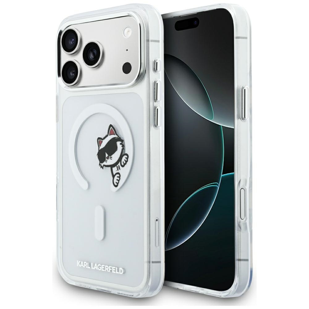 Karl Lagerfeld IML Peekaboo MagSafe Ümbris for iPhone 17 Pro Max - Clear
