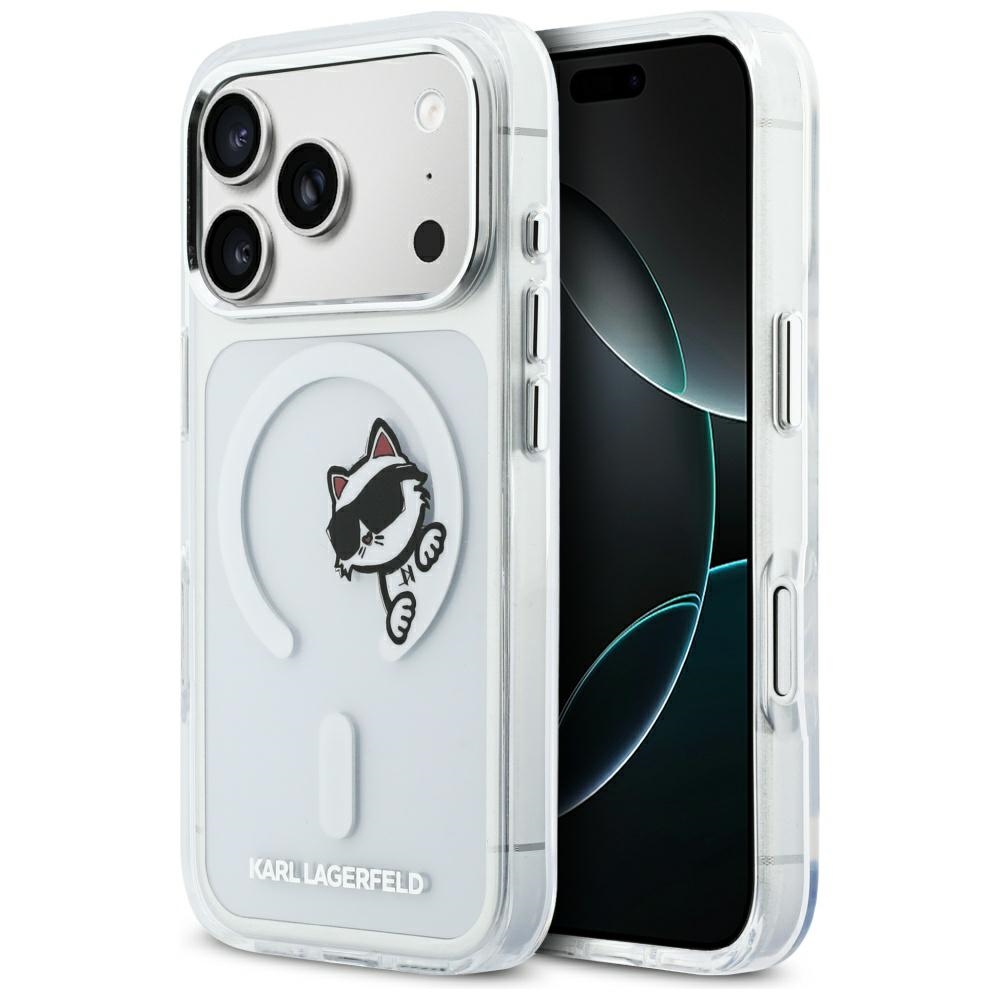 Karl Lagerfeld IML Peekaboo MagSafe Ümbris for iPhone 17 Pro - Clear