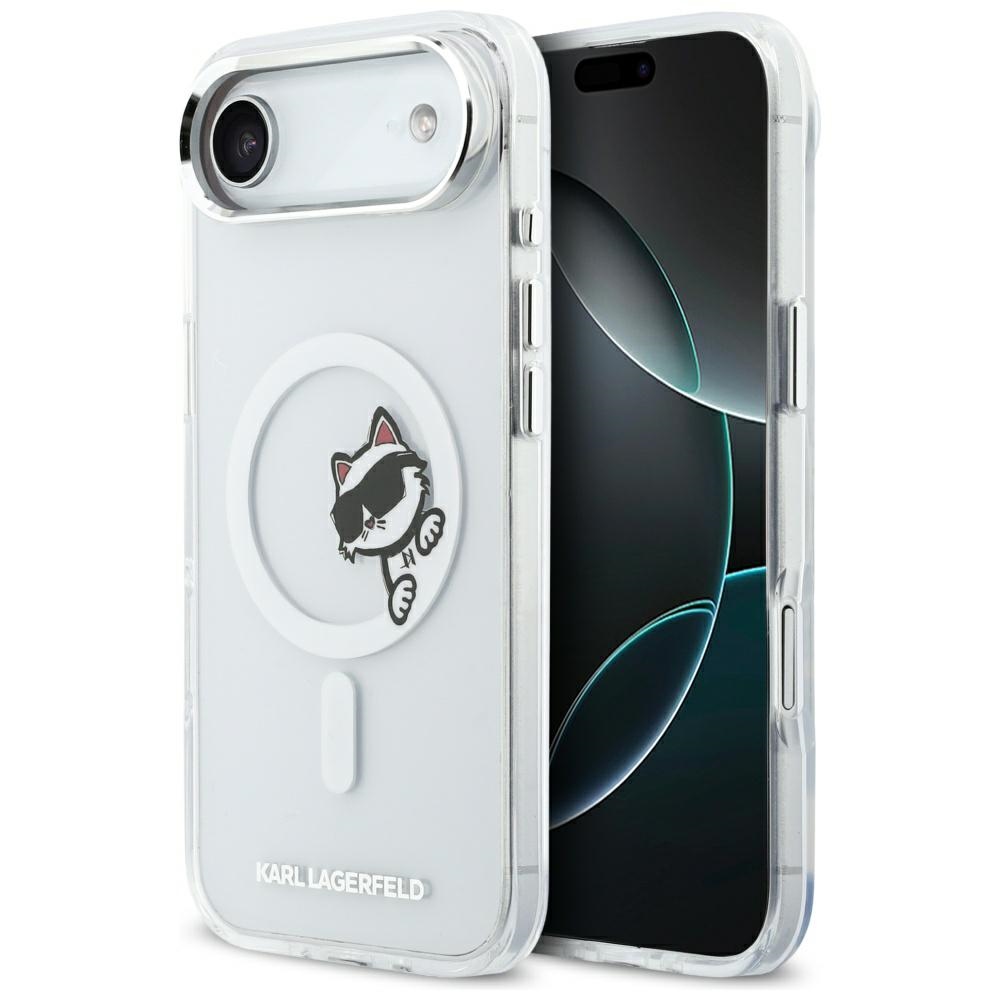 Karl Lagerfeld IML Peekaboo MagSafe Ümbris for iPhone Air - Clear