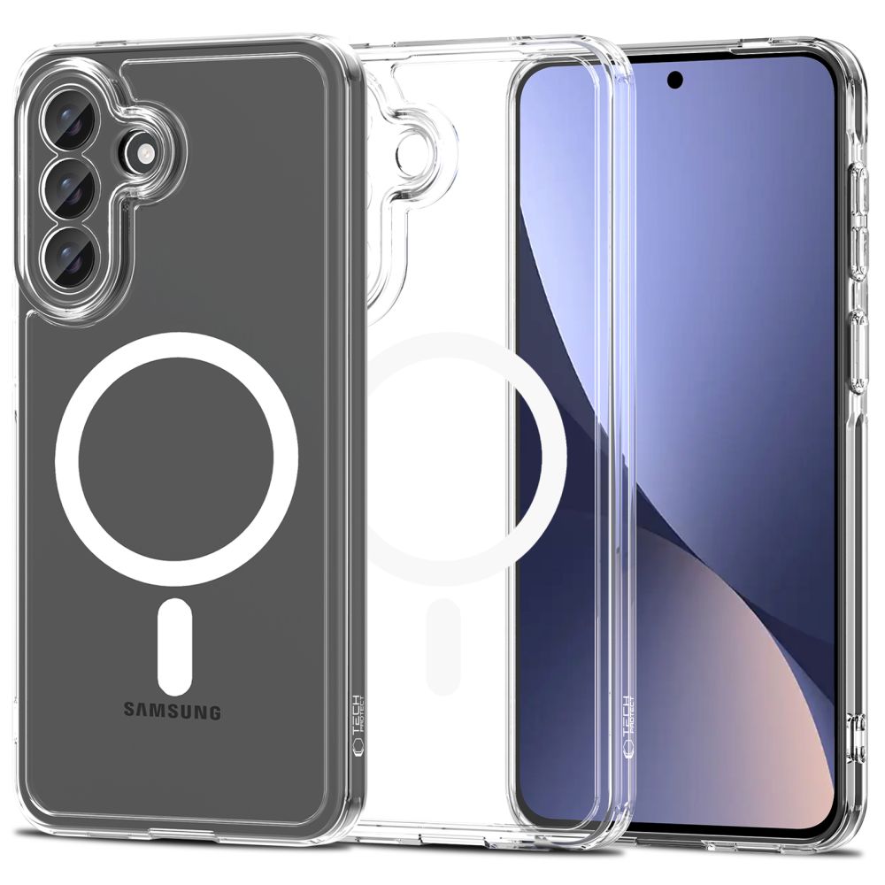 Tech-Protect FlexAir hübriid MagSafe ümbris Samsung Galaxy A57 5G jaoks - läbipaistev