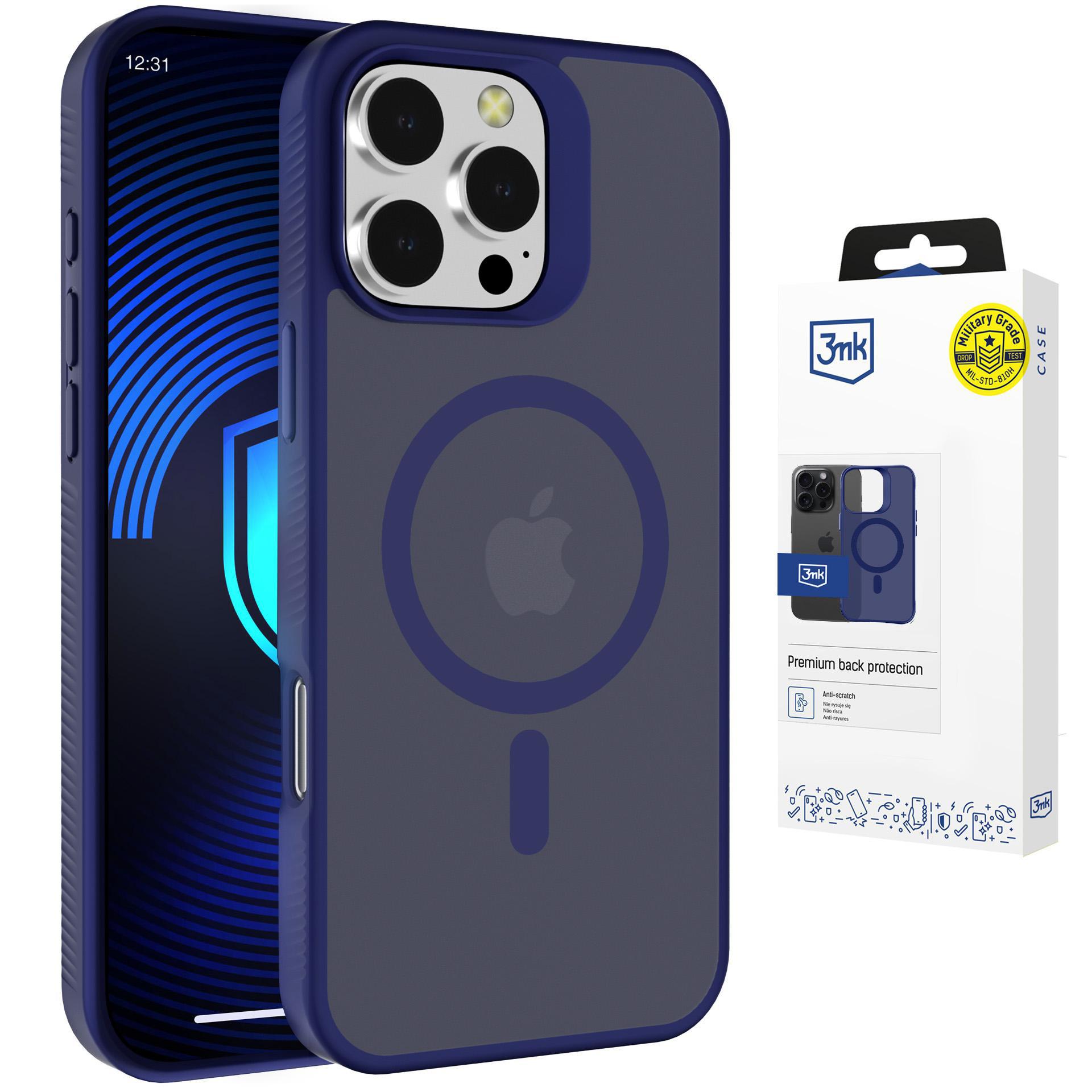 3mk Smoke MagCase for iPhone 16 Pro Max - sinine-Translucent