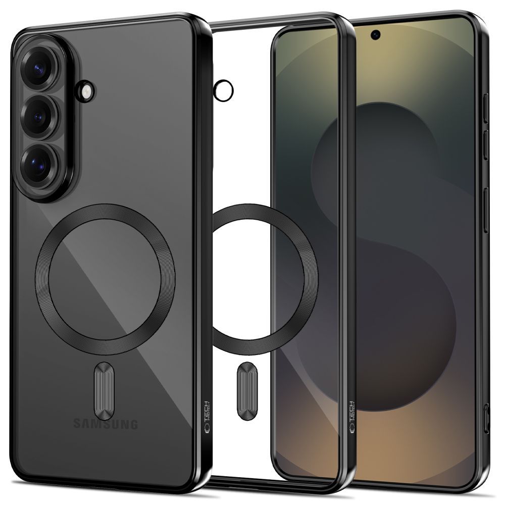 Tech-Protect MagFlex Ümbris for Samsung Galaxy S26 - läbipaistev must