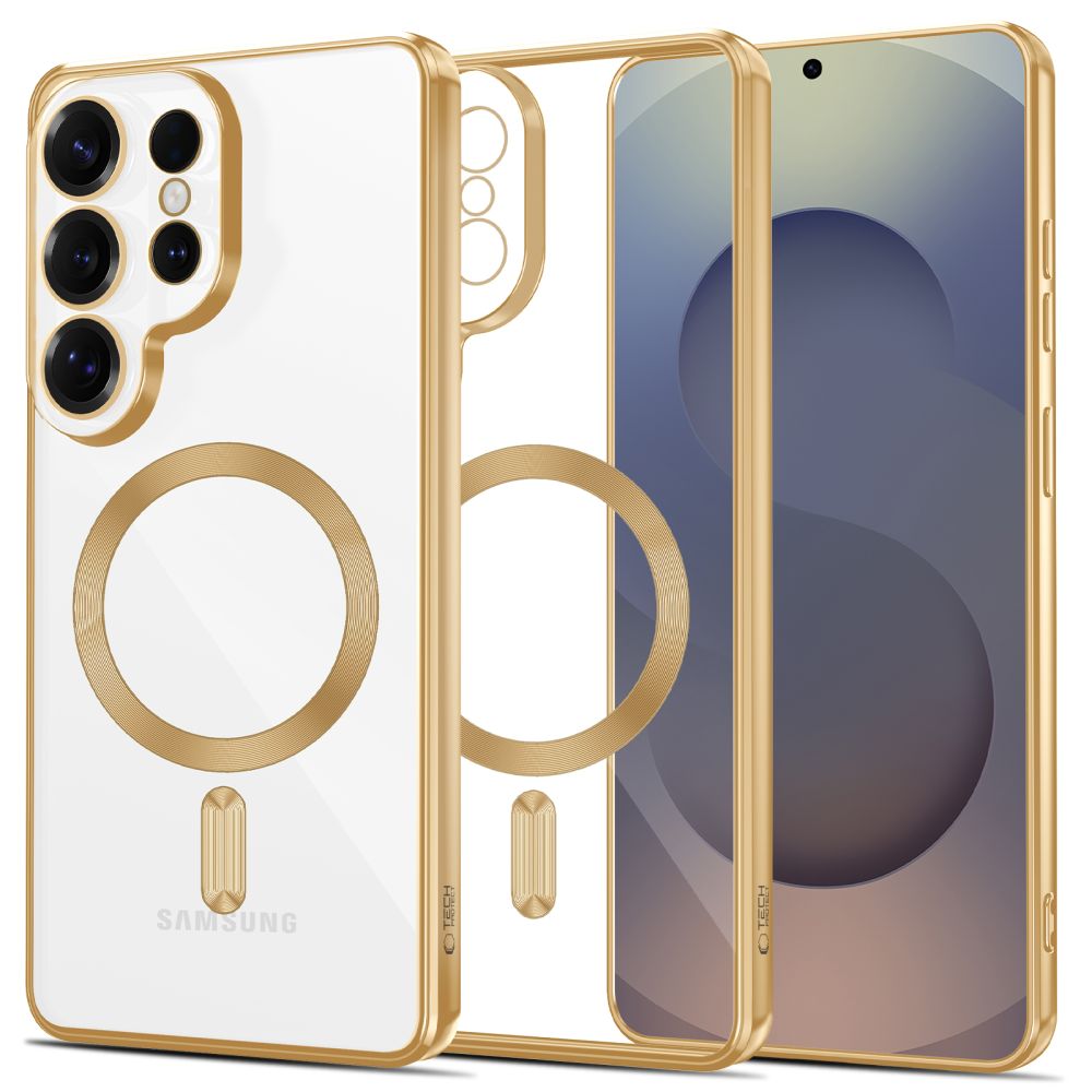 Tech-Protect MagFlex Ümbris for Samsung Galaxy S26 Ultra - läbipaistev kuldne